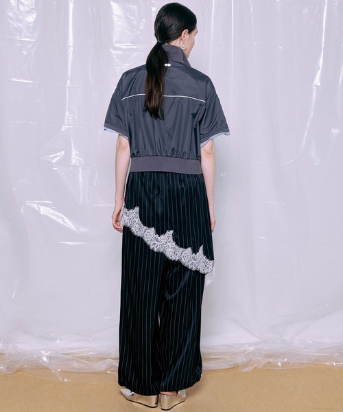MAISON SPECIAL（メゾンスペシャル）の「Wrap Satin Lace Pants/ラップ