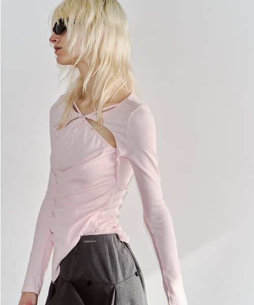 JOSE MOON(ジョゼムーン)の「CROSS PLATE TOPS/クロスプレートトップス(Tシャツ/カットソー・レディース・ブラック/ピンク/グリーン/ホワイト・FREE)」の16枚目の写真