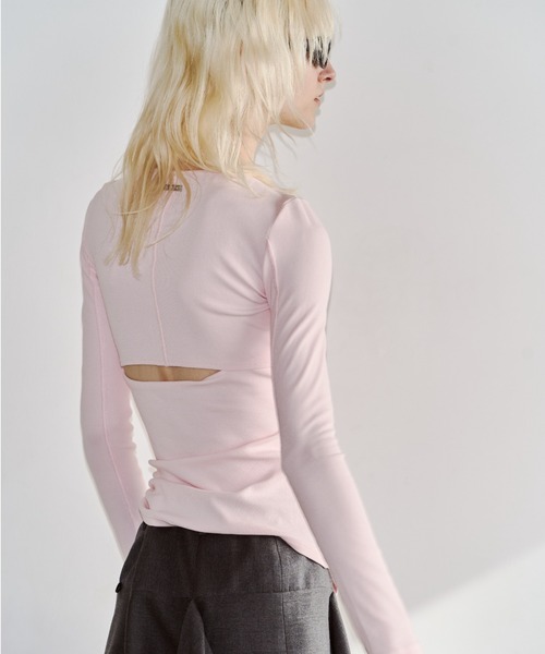 JOSE MOON(ジョゼムーン)の「CROSS PLATE TOPS/クロスプレートトップス(Tシャツ/カットソー・レディース・ブラック/ピンク/グリーン/ホワイト・FREE)」の10枚目の写真