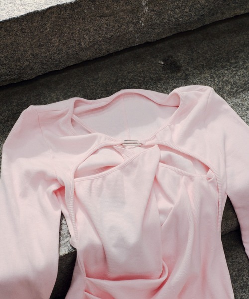 JOSE MOON(ジョゼムーン)の「CROSS PLATE TOPS/クロスプレートトップス(Tシャツ/カットソー・レディース・ブラック/ピンク/グリーン/ホワイト・FREE)」の18枚目の写真