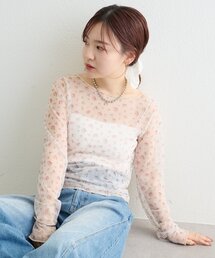 mystic | プリントシアーロンT(Tシャツ/カットソー)