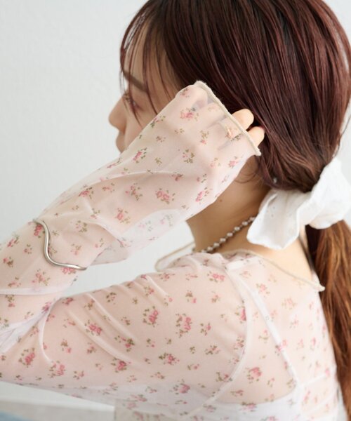 mystic(ミスティック)の「【3色展開/レイヤードスタイルにも◎】プリントシアーロンT(Tシャツ/カットソー・レディース・オフホワイト/アイボリー/ブラック・FREE)」の19枚目の写真