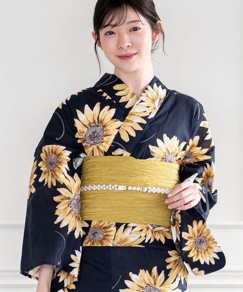 CELEN(セレン)の「【浴衣小物/帯飾り/ゆかた飾り紐】ビジュー&パールベルト(和装小物・レディース・イエローゴールド・FREE)」の9枚目の写真