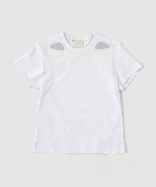 JIAN YE(ジェンイェ)の「JIAN YE / ジェンイェ FANG TRAIN T(Tシャツ/カットソー・メンズ・ライトグリーン/ホワイト/ブラック・MEDIUM)」の2枚目の写真