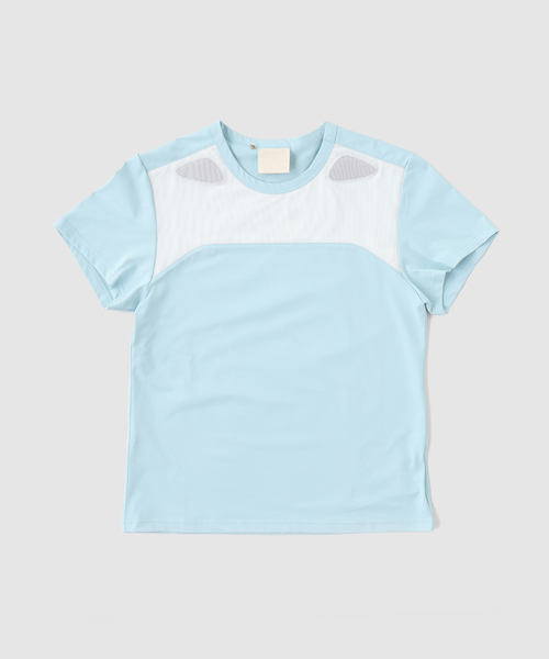 JIAN YE(ジェンイェ)の「JIAN YE / ジェンイェ FANG TRAIN T(Tシャツ/カットソー・メンズ・ライトグリーン/ホワイト/ブラック・MEDIUM)」の3枚目の写真