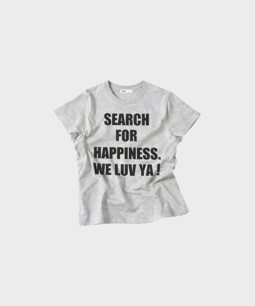 mydeepbluememories(マイディープブルーメモリーズ)の「(w)WE NEED LUV CROP TEE (ASH)(Tシャツ/カットソー・レディース・アッシュ・SMALL/MEDIUM)」の2枚目の写真