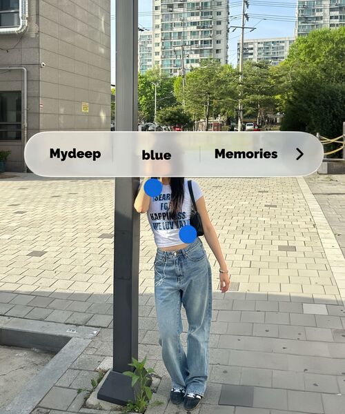 mydeepbluememories(マイディープブルーメモリーズ)の「(w)WE NEED LUV CROP TEE (ASH)(Tシャツ/カットソー・レディース・アッシュ・SMALL/MEDIUM)」の4枚目の写真