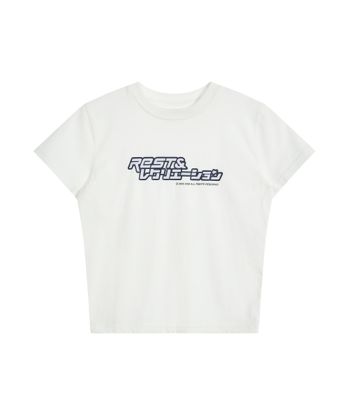 Rest&Recreation(レストアンドレクリエーション)の「ANIME LOGO T-SHIRT - WHITE(Tシャツ/カットソー・レディース・その他・ONE)」の1枚目の写真