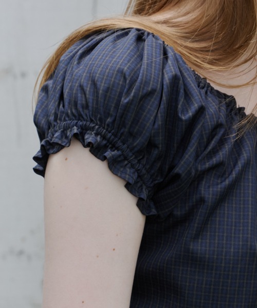 GIUNON(ジウノン)の「2way henley neck blouse / 2way ヘンリーネックブラウス(シャツ/ブラウス・レディース・グレー/ブルー/ホワイト・FREE)」の19枚目の写真