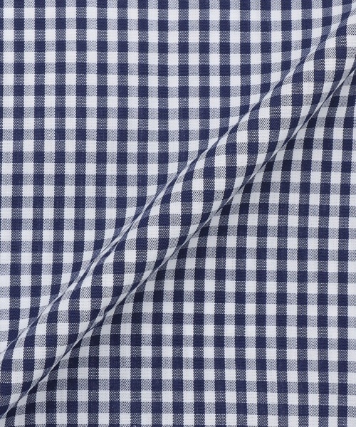 TOKYO SHIRTS(トウキョウシャツ)の「【吸水速乾】 形態安定ノンアイロン ボタンダウン 長袖ビジネスワイシャツ(ビジネスシャツ・メンズ・ネイビー・首回り37cm-裄丈80cm/首回り37cm-裄丈84cm/首回り39cm-裄丈80cm/首回り39cm-裄丈84cm/首回り41cm-裄丈82cm/首回り41cm-裄丈86cm/首回り42cm-裄丈82cm/首回り42cm-裄丈86cm/首回り43cm-裄丈82cm/首回り43cm-裄丈86cm)」の5枚目の写真