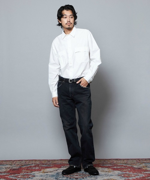 Lee（リー）の「Lee/リー AMERICAN RIDERS 101Z ストレートジーンズ 【ブラウンオーバーダイ】セットアップ対応（デニムパンツ・メンズ・ブラウン・30/34/28/32/36）」の13枚目の写真
