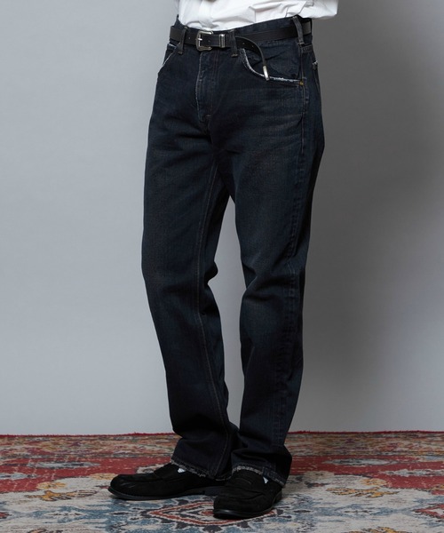 Lee（リー）の「Lee/リー AMERICAN RIDERS 101Z ストレートジーンズ 【ブラウンオーバーダイ】セットアップ対応（デニムパンツ・メンズ・ブラウン・30/34/28/32/36）」の4枚目の写真