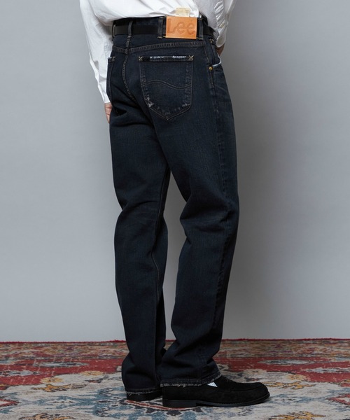 Lee（リー）の「Lee/リー AMERICAN RIDERS 101Z ストレートジーンズ 【ブラウンオーバーダイ】セットアップ対応（デニムパンツ・メンズ・ブラウン・30/34/28/32/36）」の5枚目の写真