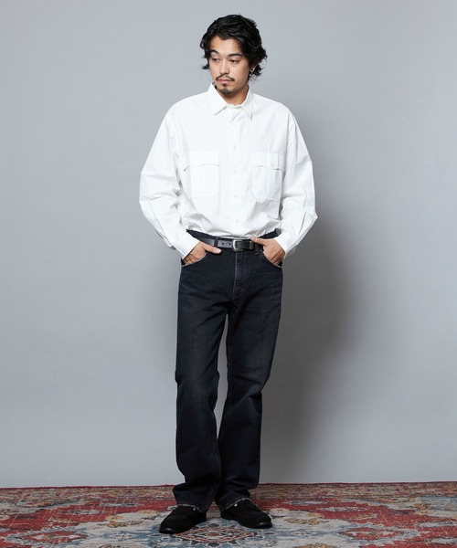 Lee（リー）の「Lee/リー AMERICAN RIDERS 101Z ストレートジーンズ 【ブラウンオーバーダイ】セットアップ対応（デニムパンツ・メンズ・ブラウン・30/34/28/32/36）」の14枚目の写真