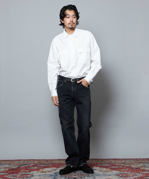 Lee（リー）の「Lee/リー AMERICAN RIDERS 101Z ストレートジーンズ 【ブラウンオーバーダイ】セットアップ対応（デニムパンツ・メンズ・ブラウン・30/34/28/32/36）」の15枚目の写真