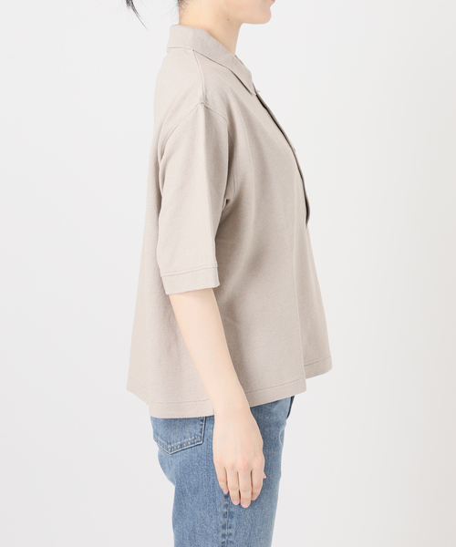 FRAMeWORK(フレームワーク)の「LOEFF/ロエフ 別注リネンコットンポロシャツ(Tシャツ/カットソー・レディース・ベージュ・FREE)」の15枚目の写真