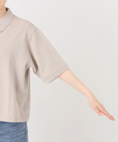 FRAMeWORK(フレームワーク)の「LOEFF/ロエフ 別注リネンコットンポロシャツ(Tシャツ/カットソー・レディース・ベージュ・FREE)」の16枚目の写真
