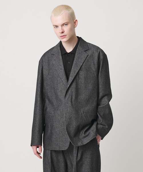 UNITED ARROWS & SONS（ユナイテッドアローズアンドサンズ）の「＜UNITED ARROWS & SONS＞ CLR/DENIM MAGNET JACKET/テーラードジャケット（テーラードジャケット・メンズ・ダークブラウン/ブラック・S/L/XL/M）」の5枚目の写真