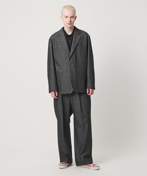 UNITED ARROWS & SONS（ユナイテッドアローズアンドサンズ）の「＜UNITED ARROWS & SONS＞ CLR/DENIM MAGNET JACKET/テーラードジャケット（テーラードジャケット・メンズ・ダークブラウン/ブラック・S/L/XL/M）」の6枚目の写真