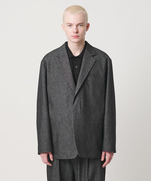 UNITED ARROWS & SONS（ユナイテッドアローズアンドサンズ）の「＜UNITED ARROWS & SONS＞ CLR/DENIM MAGNET JACKET/テーラードジャケット（テーラードジャケット・メンズ・ダークブラウン/ブラック・S/L/XL/M）」の7枚目の写真