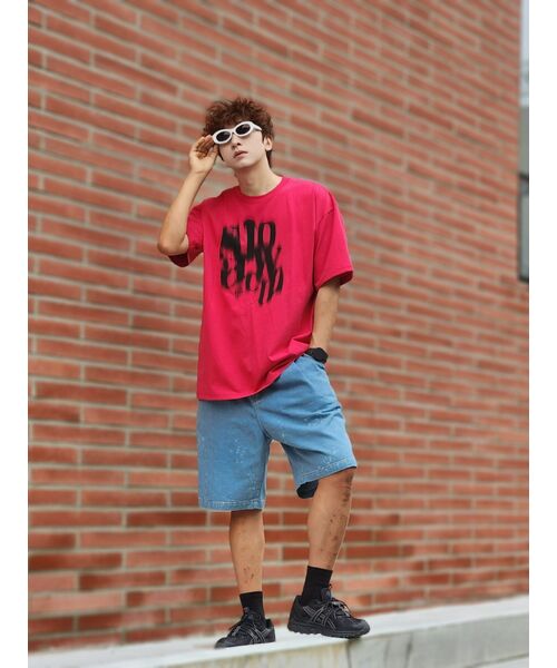 SLOWACID（スローアシッド）の「ブラーリーロゴ半袖Tシャツ[ディープピンク]（Tシャツ/カットソー・レディース・その他・SMALL/X-LARGE）」の3枚目の写真