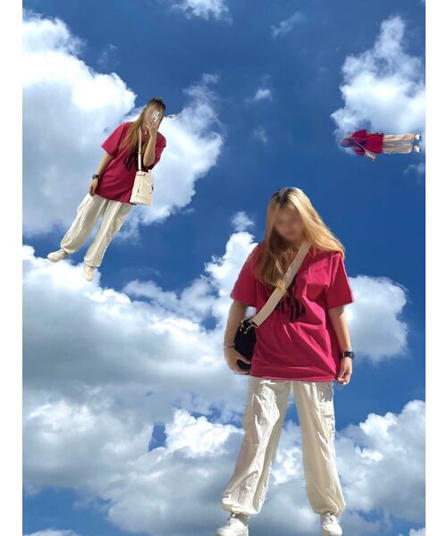 SLOWACID（スローアシッド）の「ブラーリーロゴ半袖Tシャツ[ディープピンク]（Tシャツ/カットソー・レディース・その他・SMALL/X-LARGE）」の2枚目の写真
