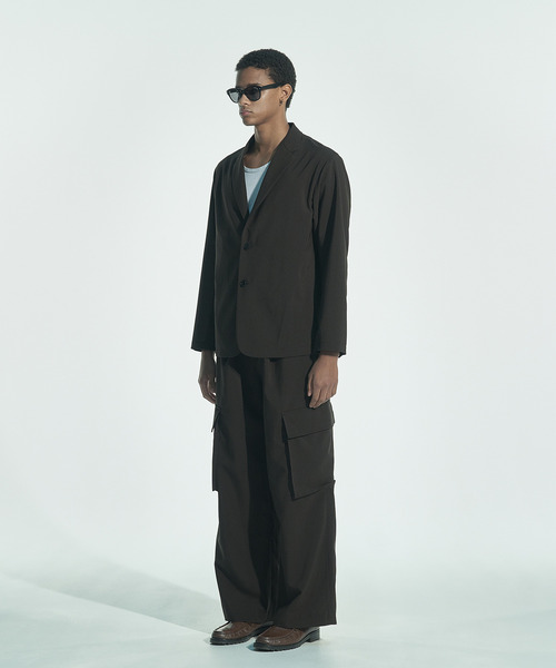 VICTIM（ヴィクティム）の「VICTIM ヴィクティム / BUGGY CARGO SLACKS リネンライクバギーカーゴスラックス / VTM-26-P-002（スラックス・メンズ・ブラック/ネイビー/ブラウン・1/2/3）」の5枚目の写真