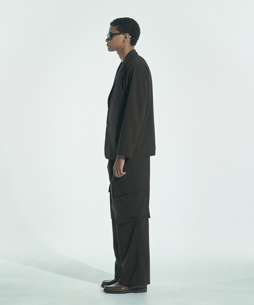 VICTIM（ヴィクティム）の「VICTIM ヴィクティム / BUGGY CARGO SLACKS リネンライクバギーカーゴスラックス / VTM-26-P-002（スラックス・メンズ・ブラック/ネイビー/ブラウン・1/2/3）」の6枚目の写真