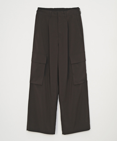 VICTIM(ヴィクティム)の「VICTIM ヴィクティム / BUGGY CARGO SLACKS リネンライクバギーカーゴスラックス / VTM-26-P-002(スラックス・メンズ・ブラック/ネイビー/ブラウン・1/2/3)」の4枚目の写真