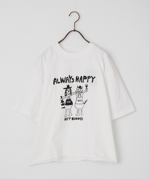 FUNG（ファング）の「[FUNG/ファング] BEST BUDDIES カットオフ プリントTシャツ（Tシャツ/カットソー・レディース・ブラック/ホワイト・M）」の16枚目の写真