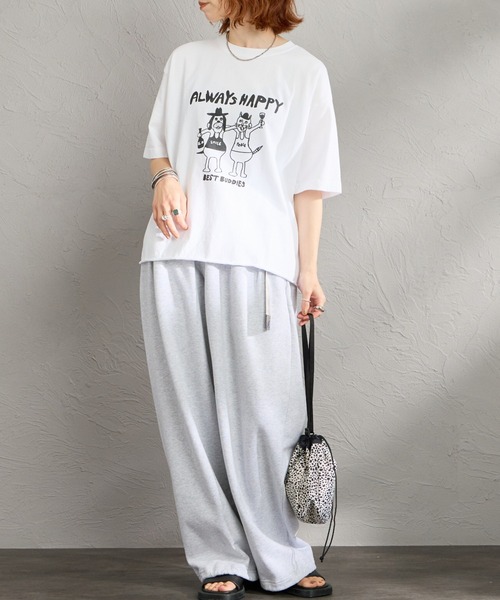 FUNG（ファング）の「[FUNG/ファング] BEST BUDDIES カットオフ プリントTシャツ（Tシャツ/カットソー・レディース・ブラック/ホワイト・M）」の11枚目の写真