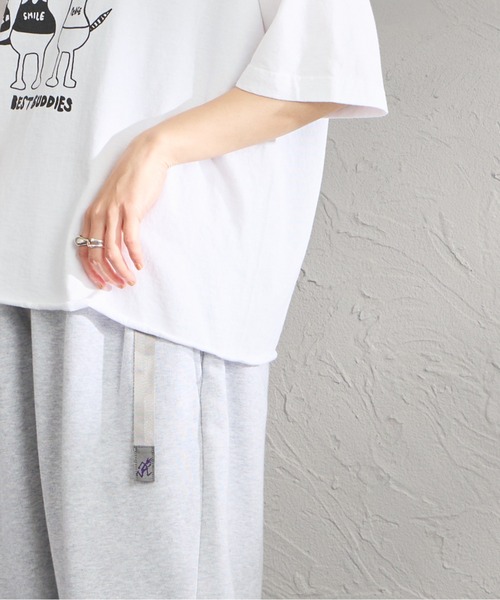FUNG（ファング）の「[FUNG/ファング] BEST BUDDIES カットオフ プリントTシャツ（Tシャツ/カットソー・レディース・ブラック/ホワイト・M）」の15枚目の写真