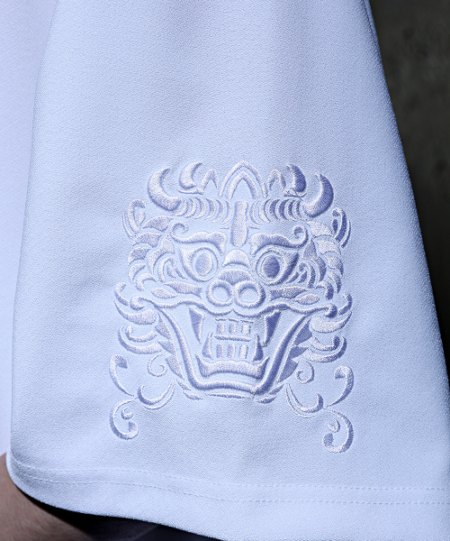 KIRTIMUKHA(キールティムカ)の「刺繍アイボリーロープVネック半袖Tシャツホワイト(Tシャツ/カットソー・メンズ・その他・FREE)」の12枚目の写真