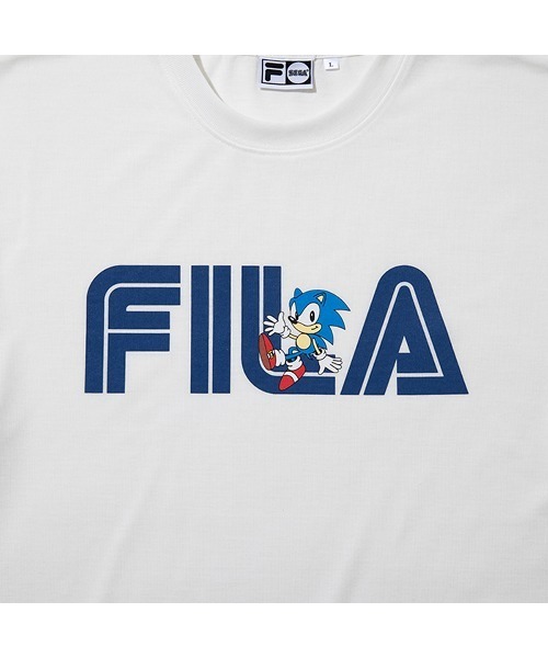 FILA(フィラ)の「FILA FILA X SEGA SONIC SS TEE(フィラ フィラ セガ ソニック SS ティー)(Tシャツ/カットソー・メンズ・ホワイト/グレー系・MEDIUM/LARGE/X-LARGE)」の5枚目の写真