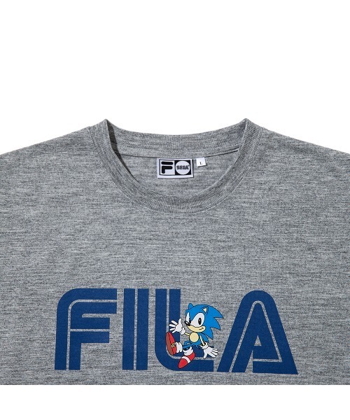 FILA(フィラ)の「FILA FILA X SEGA SONIC SS TEE(フィラ フィラ セガ ソニック SS ティー)(Tシャツ/カットソー・メンズ・ホワイト/グレー系・MEDIUM/LARGE/X-LARGE)」の8枚目の写真