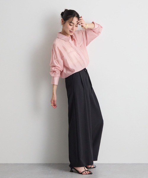 Futier land（フューティアランド）の「【取り外し可能】リボン付きワイドスラックス（スラックス・レディース・ブラック/イエロー/アイボリー・MEDIUM/LARGE/SMALL）」の22枚目の写真