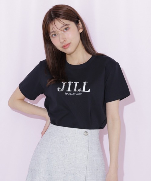 JILL by JILL STUART(ジルバイジルスチュアート)の「オーガニックコットンビジューロゴTシャツ(Tシャツ/カットソー・レディース・ブラック/ピンク/ホワイト・FREE)」の9枚目の写真