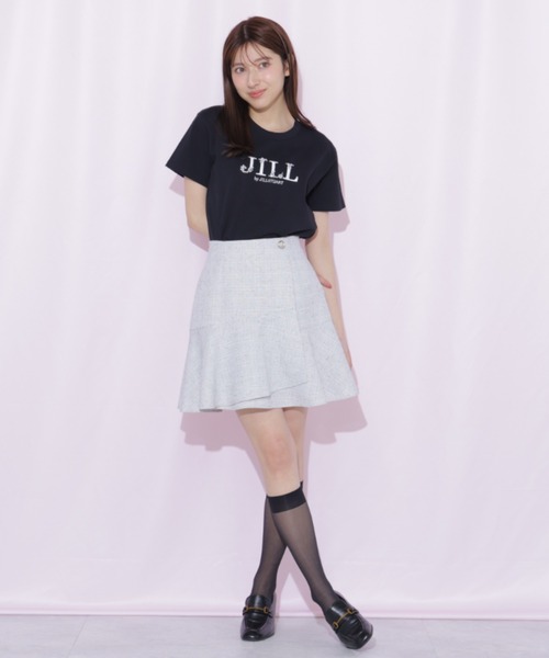 JILL by JILL STUART(ジルバイジルスチュアート)の「オーガニックコットンビジューロゴTシャツ(Tシャツ/カットソー・レディース・ブラック/ピンク/ホワイト・FREE)」の11枚目の写真
