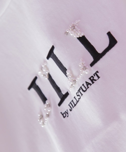 JILL by JILL STUART(ジルバイジルスチュアート)の「オーガニックコットンビジューロゴTシャツ(Tシャツ/カットソー・レディース・ブラック/ピンク/ホワイト・FREE)」の5枚目の写真