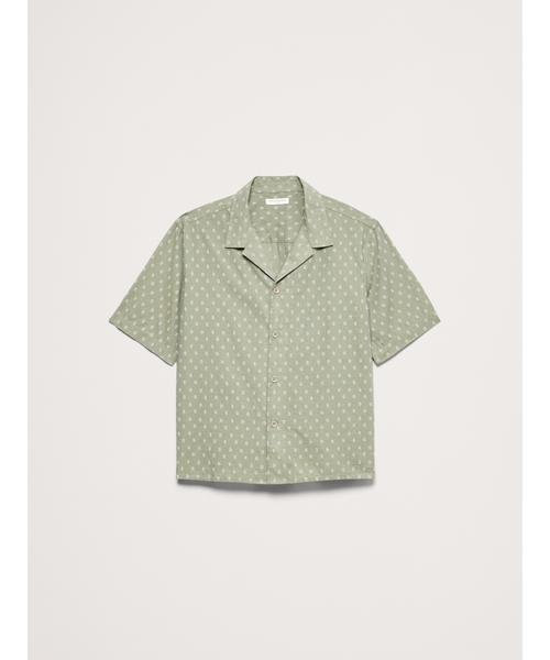 Banana Republic(バナナリパブリック)の「リラックス フィット サマーウェイト コットン リゾートシャツ(シャツ/ブラウス・メンズ・ブルー/オリーブ・M/L/S/XL)」の7枚目の写真
