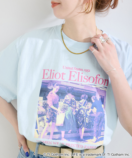 GOOD ROCK SPEED(グッドロックスピード)の「GOOD ROCK SPEED / グッドロックスピード LIFE PICTURE COLLECTION Tshirts B(Tシャツ/カットソー・レディース・サックスブルー/ブラック/イエロー・FREE)」の2枚目の写真