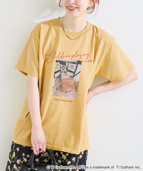 GOOD ROCK SPEED(グッドロックスピード)の「GOOD ROCK SPEED / グッドロックスピード LIFE PICTURE COLLECTION Tshirts B(Tシャツ/カットソー・レディース・サックスブルー/ブラック/イエロー・FREE)」の3枚目の写真