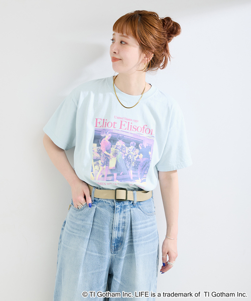GOOD ROCK SPEED(グッドロックスピード)の「GOOD ROCK SPEED / グッドロックスピード LIFE PICTURE COLLECTION Tshirts B(Tシャツ/カットソー・レディース・サックスブルー/ブラック/イエロー・FREE)」の13枚目の写真
