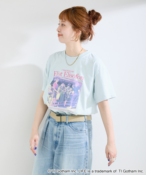 GOOD ROCK SPEED(グッドロックスピード)の「GOOD ROCK SPEED / グッドロックスピード LIFE PICTURE COLLECTION Tshirts B(Tシャツ/カットソー・レディース・サックスブルー/ブラック/イエロー・FREE)」の14枚目の写真