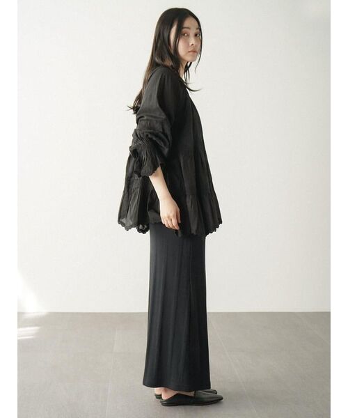 FIKA.(フィーカ)の「2way lace switching blouse(シャツ/ブラウス・レディース・ブラック/ホワイト・FREE)」の10枚目の写真
