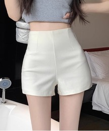 ハイウエストシンプルショートパンツ