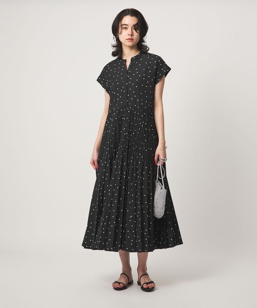 green label relaxing（グリーンレーベルリラクシング）の「【結論シリーズ】全方位映えプリーツワンピ ドット［size SHORT/TALLあり］（ワンピース・レディース・その他1・SHORT/FREE/TALL）」の12枚目の写真