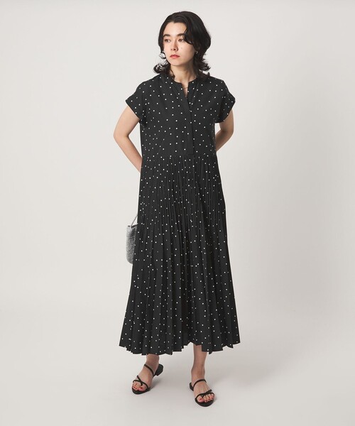 green label relaxing（グリーンレーベルリラクシング）の「【結論シリーズ】全方位映えプリーツワンピ ドット［size SHORT/TALLあり］（ワンピース・レディース・その他1・SHORT/FREE/TALL）」の14枚目の写真