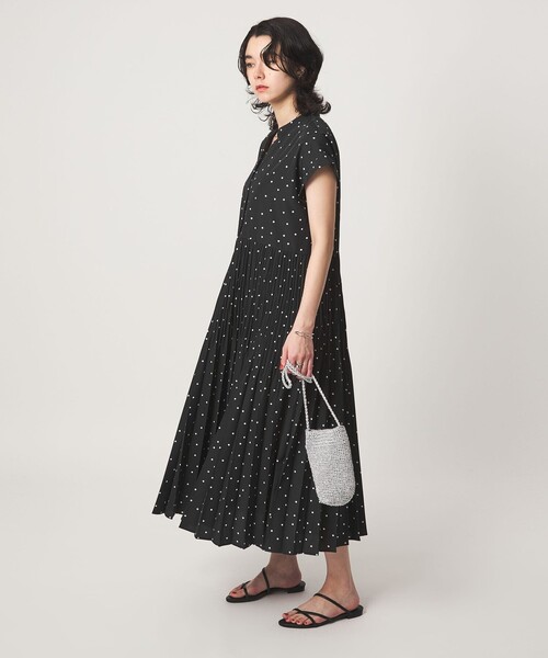 green label relaxing（グリーンレーベルリラクシング）の「【結論シリーズ】全方位映えプリーツワンピ ドット［size SHORT/TALLあり］（ワンピース・レディース・その他1・SHORT/FREE/TALL）」の17枚目の写真