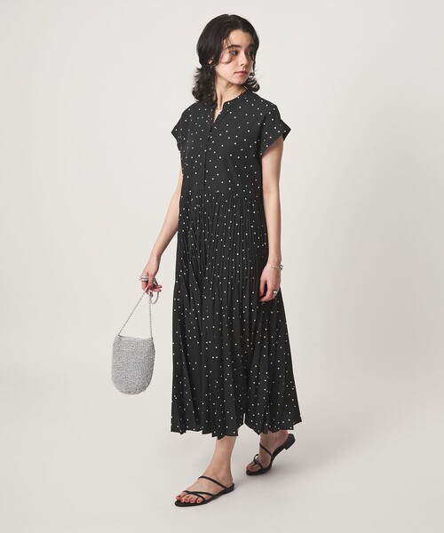 green label relaxing（グリーンレーベルリラクシング）の「【結論シリーズ】全方位映えプリーツワンピ ドット［size SHORT/TALLあり］（ワンピース・レディース・その他1・SHORT/FREE/TALL）」の18枚目の写真